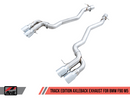 AWE Track Edition Cat-Back Exhaust for BMW F90 M5 - Chrome Silver Tips-5