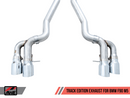 AWE Track Edition Cat-Back Exhaust for BMW F90 M5 - Chrome Silver Tips-4