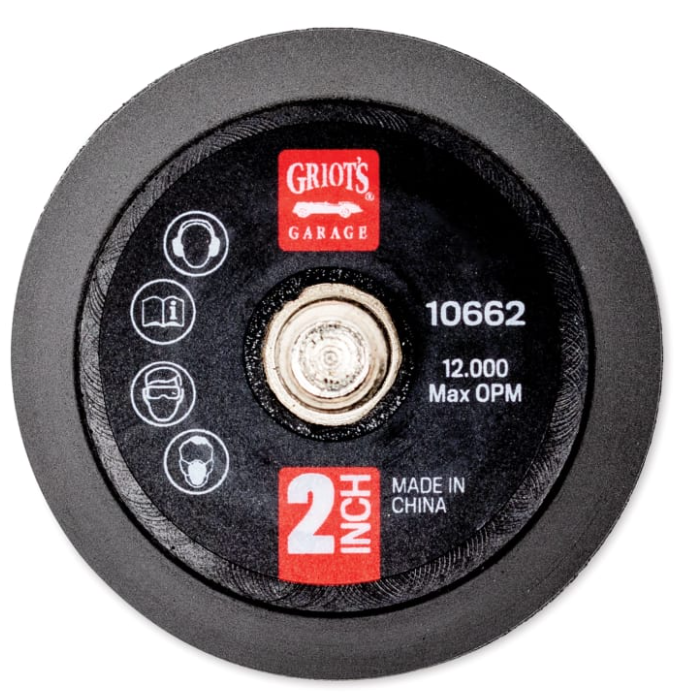 Griots Garage 2in Random Orbital Backing Plate (Comes in Case of 12 Units)