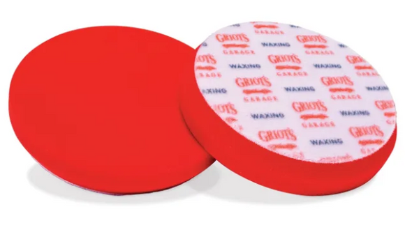 Griots Garage 3in Red Waxing Pads (Set of 3) - Single
