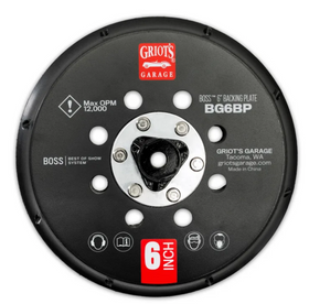 Griots Garage BOSS 6in Backing Plate