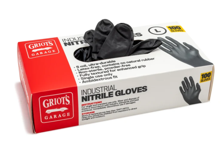 Griots Garage Industrial Nitrile Gloves, 110 Count - Small