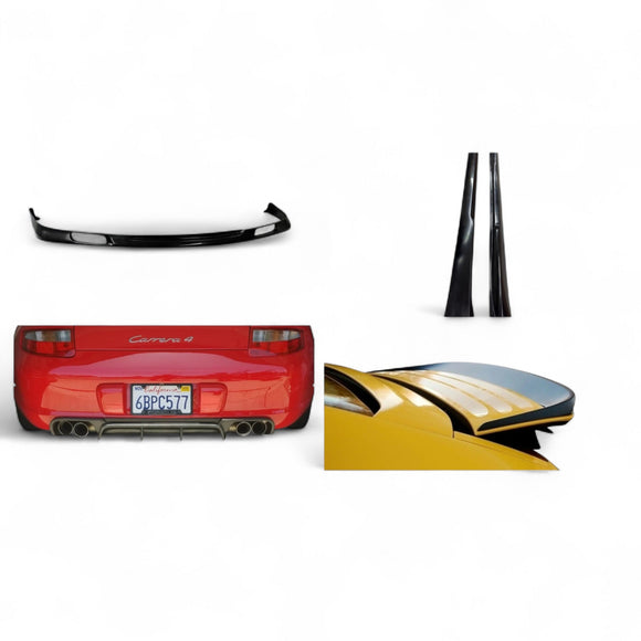 Porsche 997.1 Aero Kit – Front Lip, Diffuser, Small Wing & Side Skirts (2005–2008)