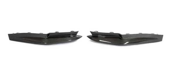 Carbon Fiber Rear Bumper Side Splitters V2 BMW M3 G80
