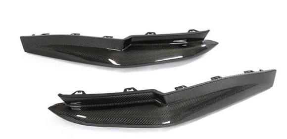 Carbon Fiber Rear Bumper Side Splitters V2 BMW M3 G80