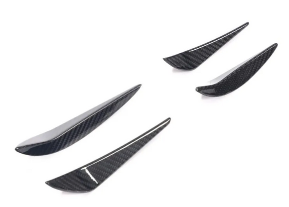 Dry Carbon Fiber Front Bumper Canards V5 BMW M3 G80 | M4 G82 G83 2021-2024