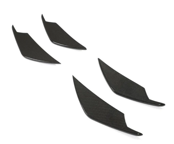 Dry Carbon Fiber Front Bumper Canards V3 BMW M3 G80 | M4 G82 G83 2021-2024