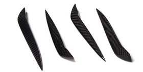 Carbon Fiber Front Bumper Fins 4pcs/set for Audi 8V A3/S3 Sedan 4door 14-15