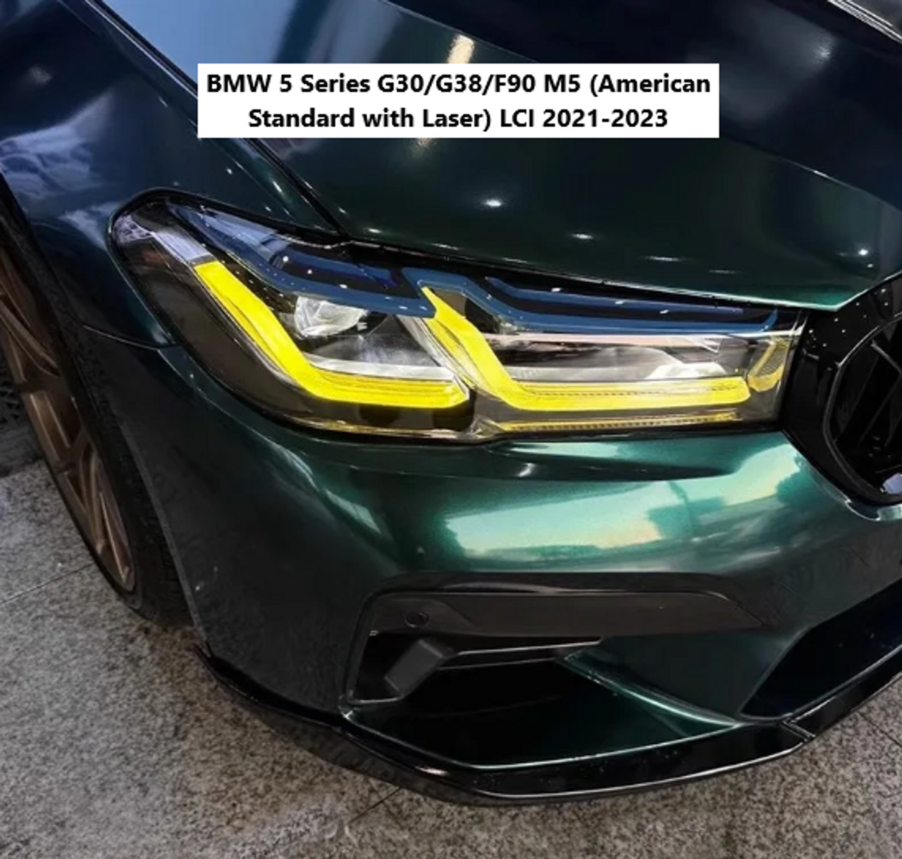 MAD Yellow DRL LED Module Set - Fast Swap, Plug & Play BMW 5 Series G30/G38/F90 M5 (American Standard with Laser) LCI 2021-2023