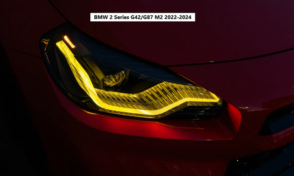 MAD Yellow DRL LED Module Set - Fast Swap, Plug & Play BMW 2 Series G42/G87 M2 2022-2024