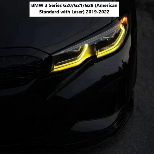 MAD Yellow DRL LED Module Set - Fast Swap, Plug & Play BMW 3 Series G20/G21/G28 (American Standard with Laser) 2019-2022