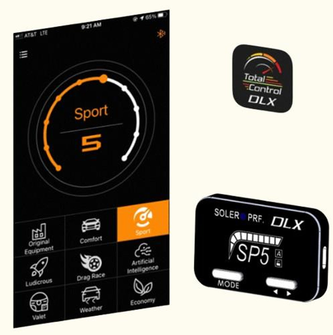 SE0525-TC DLX Bluetooth® Throttle Controller: Corvette 7/8, Camaro