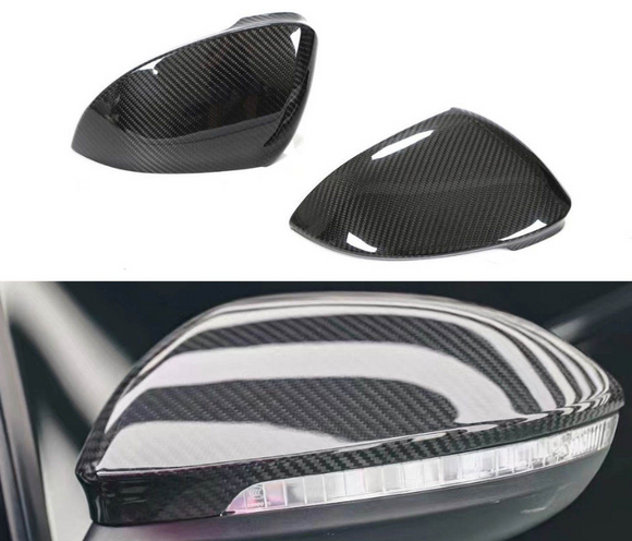 Dry Carbon Fiber Mirror Covers for VW Golf MK8 GTI 2021-2022