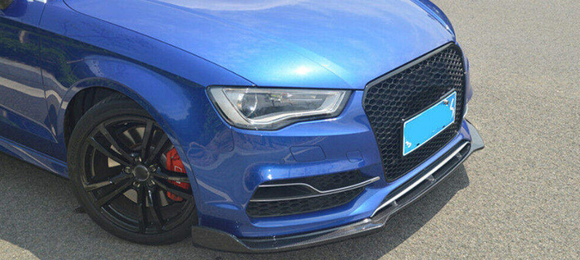 Carbon Fiber Front Lip V2 For Audi A3 Sline S3 Sedan 2014-2016