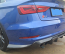 Carbon Fiber Rear Bumper Canards for Audi A3 S3 2015 2016-2