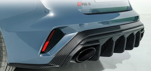Dry Carbon Fiber Rear Diffuser for 8.5Y Audi RS3 Sedan 2025 2026