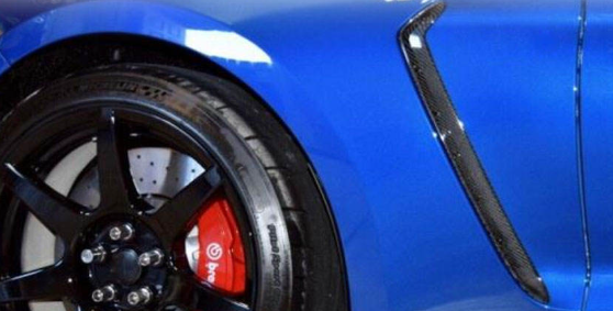 Carbon Fiber Fender Air Vent Trims for Ford Mustang Shelby GT350 2019UP