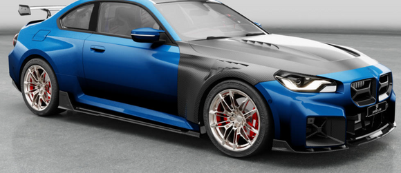 Dry Carbon Fiber 3pc Front Lip for BMW G87 M2 Coupe 2-Door 2023-2024