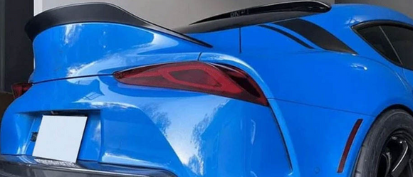 Dry Carbon Fiber Rear High Kick Spoiler For Toyota Supra A90 MK5 GR Coupe