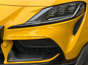 Carbon Fiber Front Bumper Lower Garnish Covers for Toyota Supra GR A90 2020+