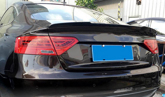 Carbon Fiber Rear Trunk Spoiler Wing For Audi A5 Sline S5 B8.5 Sedan 2012-2016