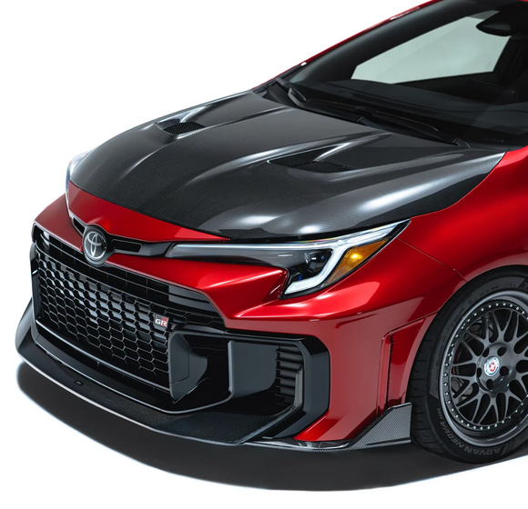 TOYOTA GR COROLLA PREPREG CARBON FIBER HOOD