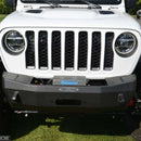 Rock Slide 18-22 Jeep JL 2-4 Door Rigid Shorty Front Bumper / No Bullbar / With Winch Plate-3