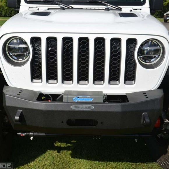 Rock Slide 18-22 Jeep JL 2-4 Door Rigid Shorty Front Bumper / No Bullbar / With Winch Plate