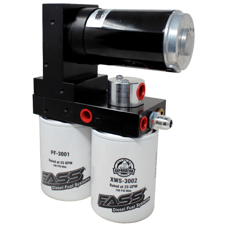 FASS 08-10 Ford F250/F350 Powerstroke 290gph/8-10psi Titanium Fuel Air Separation System TS F16 290G - 0