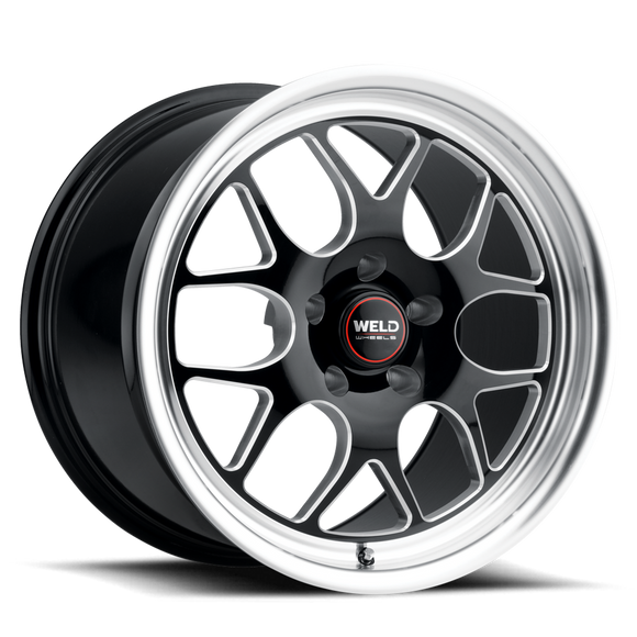Weld Solana Drag 17x10 / 6x139.7 BP / ET25 / 106.1mm Bore - Gloss Black MIL DIA Wheel
