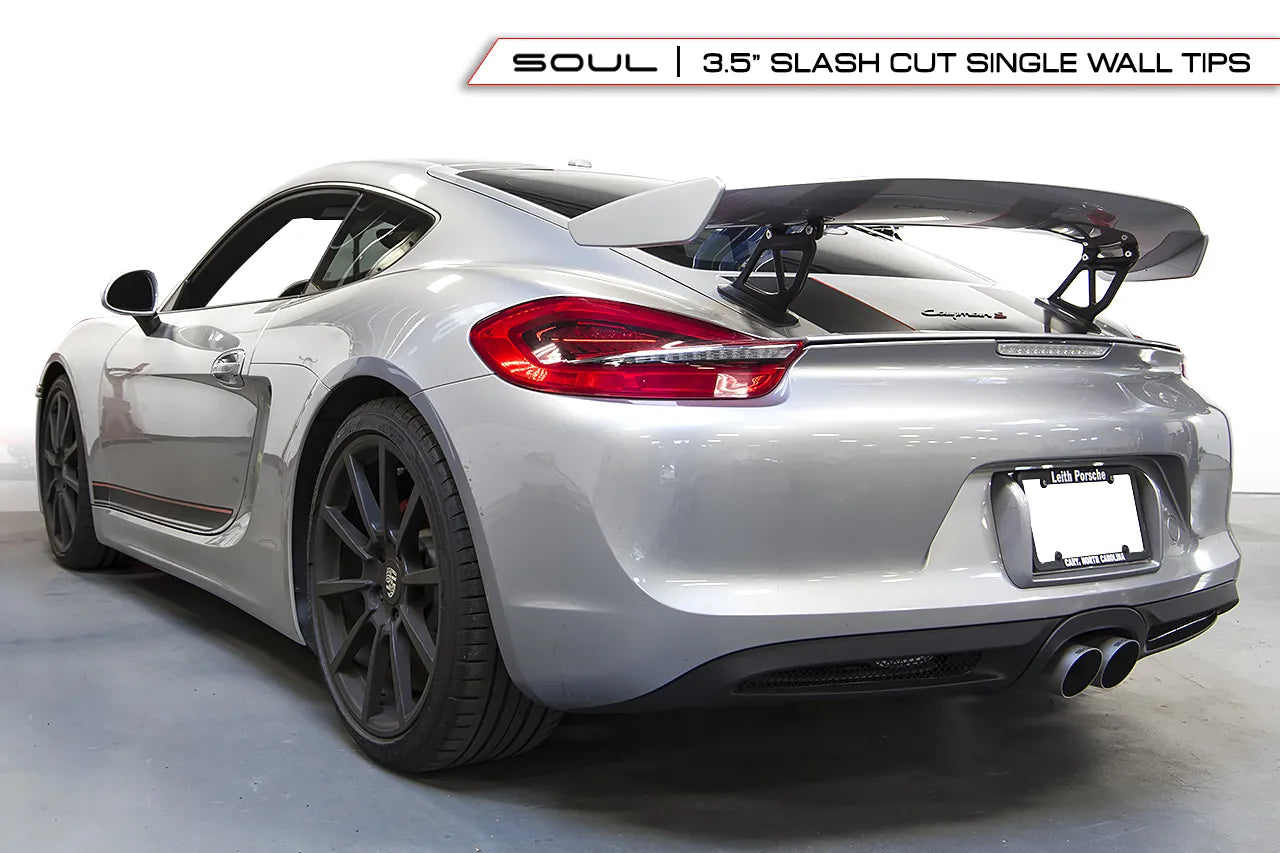 Porsche 987.2 / 981 Boxster / Cayman SOUL Bolt-On X-Pipe With Tips