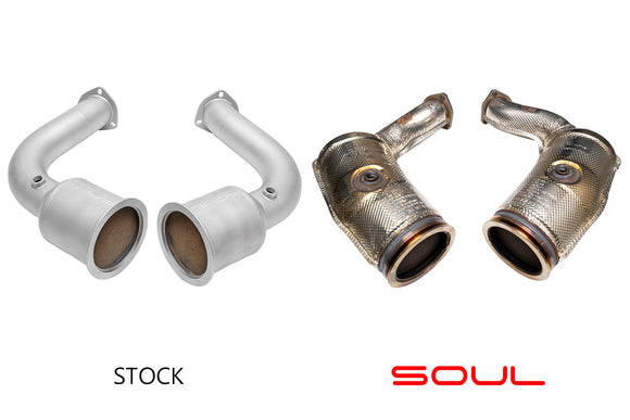 Porsche 2019+ Cayenne 4.0L TT Sport Catalytic Converter Downpipes