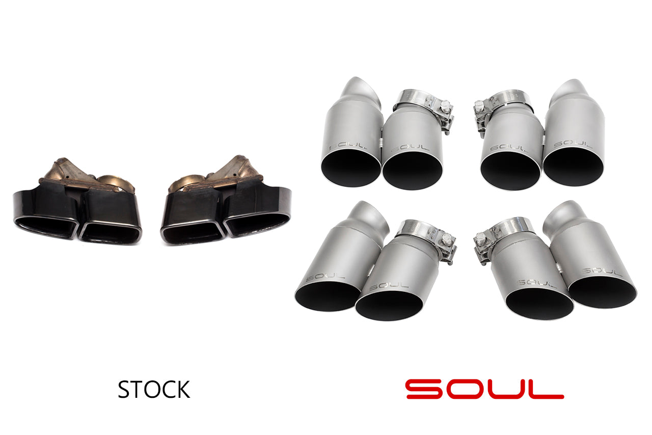 Porsche 991 Turbo Bolt On Exhaust Tips