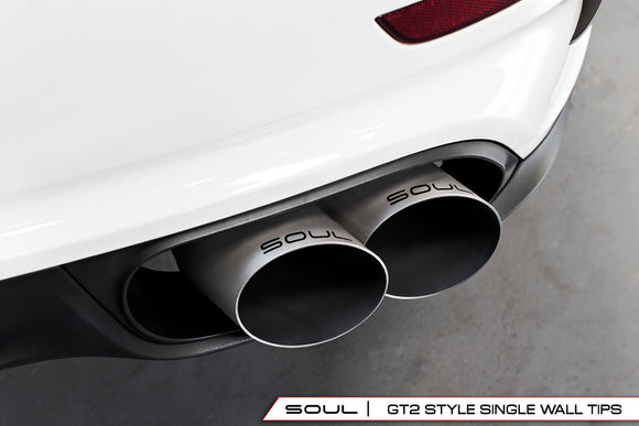 Porsche 991 Turbo Bolt On Exhaust Tips