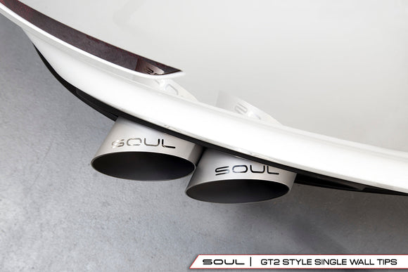 Porsche 991 Turbo Bolt On Exhaust Tips
