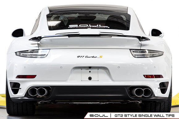 Porsche 991 Turbo Bolt On Exhaust Tips