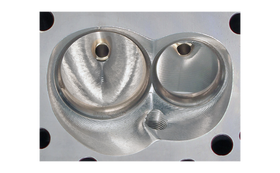 AFR 23 SBC Cylinder Head 195cc Street Heads. L98 angle plug w/heat riser. 75cc. - 0