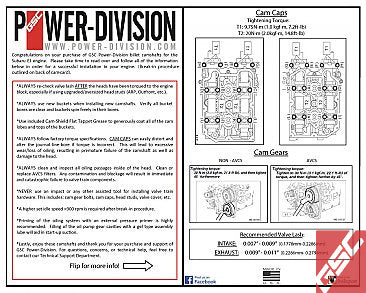 GSC P-D Subaru EJ255/EJ257 (USDM) w/Intake AVCS S1 Cams 268/266 Billet