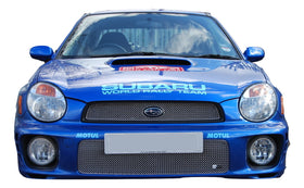 Zunsport Subaru Impreza Bug Eye Top and Lower Grille Set - Silver finish