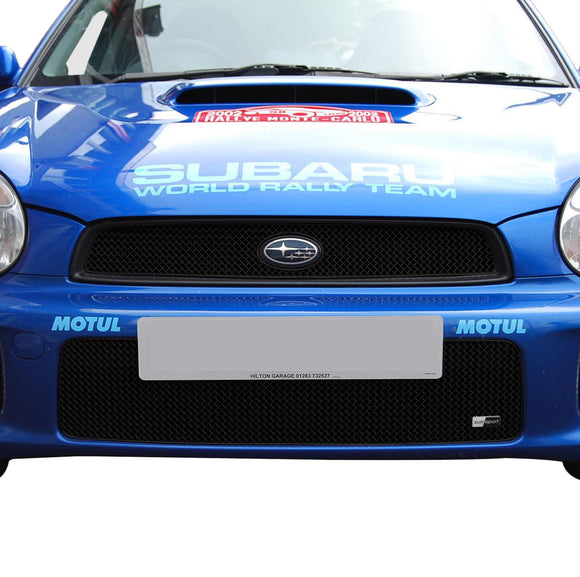 Zunsport Subaru Impreza Bug Eye Top and Lower Grille Set - Black finish