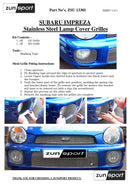 Zunsport Subaru Impreza Bug Eye - Driving Lamp Protectors - Black finish-2