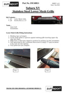 Zunsport Subaru XV - Lower Grille - Silver finish-2