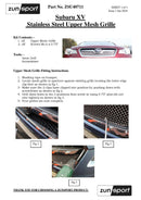 Zunsport Subaru XV Front Grille Set - Black finish-3