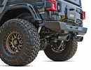 Gibson 07-10 Jeep Wrangler JK X 3.8L 2.5in Patriot Series Cat-Back Dual Split Exhaust - Blk Ceramic-2