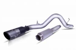 Gibson 10-18 GMC Sierra 1500 SLE 5.3L 3.5in/4in Patriot Series Cat-Back Single Exhaust - Stainless - 0