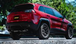 Gibson 14-20 Jeep Cherokee 3.2L 2.5in/2.25in Cat-Back Dual Split Exhaust - Stainless - 0