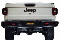 Gibson 20-22 Jeep Gladiator JT Rubicon 3.6L 3in/2.5in Cat-Back Dual Split Exhaust - Black Elite - 0
