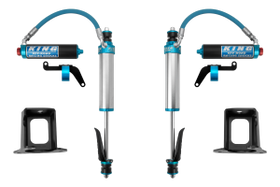 King Shocks 97+ Nissan Patrol Y61 Frt 2.5 Dia Shock Remote 2.5 Fin Res 3-5in Lift w/Adj/Brkt (Pair)