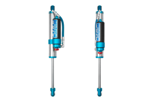 King Shocks 2005+ Ford F-250/F-350 4WD Rear 2.5 Dia Piggy Hose Reservoir Shock w/Adjuster (Pair)