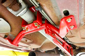 BMR 93-02 F-Body w/ DSL Torque Arm Tunnel Mount (For Long Tube Headers) - Red - 0